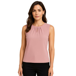 White House Black Market Pink Sleeveless Blouse – EUC Size XS